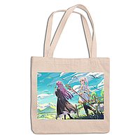 Еко-сумка шопер з аніме принтом Frieren beyond journey's end. Фрірен проводжає в останню путь. Frieren