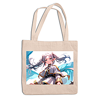 Еко-сумка шопер з аніме принтом Frieren beyond journey's end. Фрірен проводжає в останню путь. Frieren