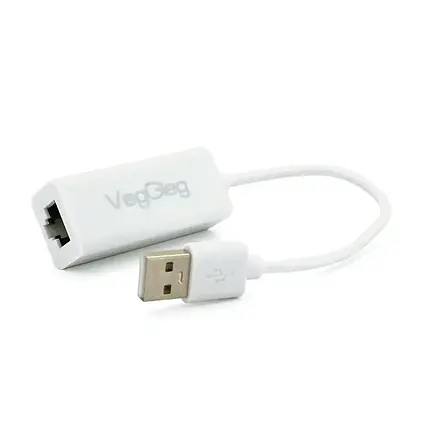 Мережева карта USB 2.0 to Ethernet VEGGIEG 10/100Mbps , RTL-8152B, фото 1