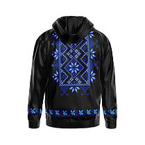 Худі чоловіче з принтом «Квіткова вишиванка. Floral embroidery» принт 2, фото 2