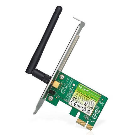 Мережева карта Wi-Fi TP-Link TL-WN781ND до 150Mbps, IEEE 802.11 b/g/n, PCI-ex, BOX, фото 1