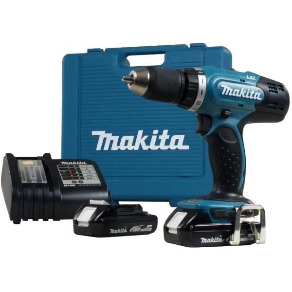 Акумуляторний дриль-шуруповерт Makita DDF453SYE (18 В, 2х1.5 А*год, 42 Н*м), фото 1