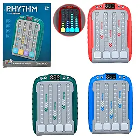 Гра 305A електронна, ігрова консоль, музична гра, інтерактивний ігровий автомат, 3 кольори, музика, батарейки, коробка, 11,5-15,5