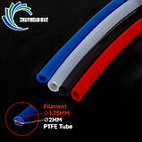 Тефлонова трубка KINGROON PTFE Clear, зовнішній D4 мм, внутрішній D2 мм, Прозора (B01771) / ПТФЕ трубка для 3Д-принтера, фото 10