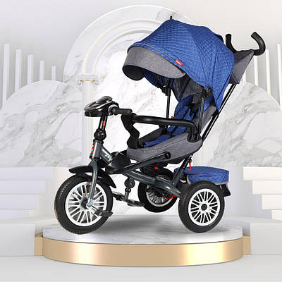 Велосипед триколісний Best Trike Perfetto Дитячий ровер Велосипед-коляска ручка музична фара сидіння 360°