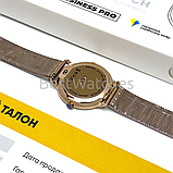 Смарт-годинник жіночий металевий з металевим браслетом Amoled екраном Modfit Business Pro Gold Mesh, фото 4