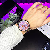 Смарт-годинник жіночий металевий з металевим браслетом Amoled екраном Modfit Business Pro Gold Mesh, фото 7