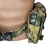 Тактичний бойовий пояс із системою швидкого скидання. Бойовий розвантажувальний пояс із системою молле. Варбелт, РПС. П776, фото 9
