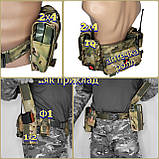 Тактичний подвійний пояс з системою швидкого скидання. Бойовий пояс М з системою моллє. П676. Multicam, Пояс, 86-96, фото 10