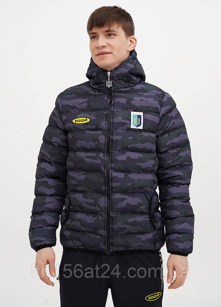 Куртка пуховик камуфляж чоловіча bosco sport Україна. оригінал. Новинка сезона 2025