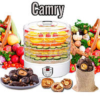 Сушарка для овочів і фруктів якісна Camry Дегідратори сушарки для фруктів 550W (Сушарка для ягід) Сушильні апарати