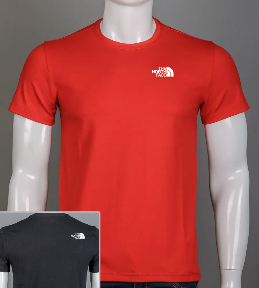 Футболка чоловіча The North Face 2421м (Уп.4шт M-XXL), Червоний, фото 1