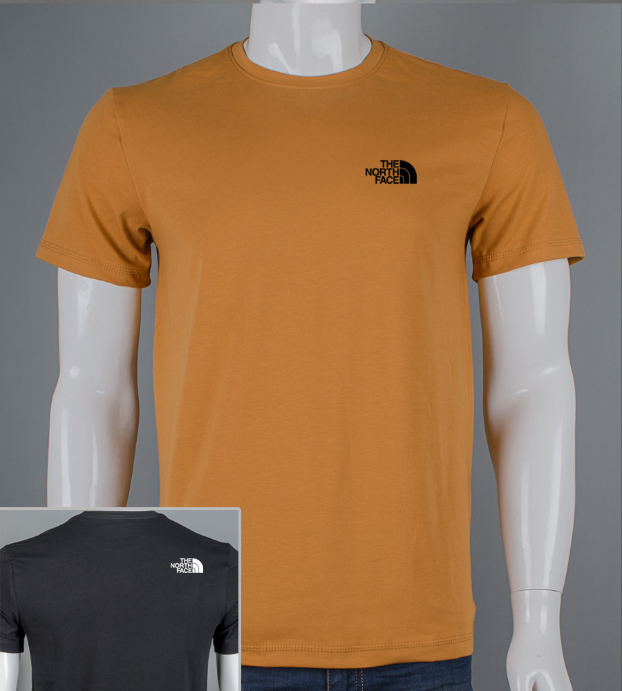 Футболка чоловіча The North Face 2421м (Уп.4шт M-XXL), Гірчиця