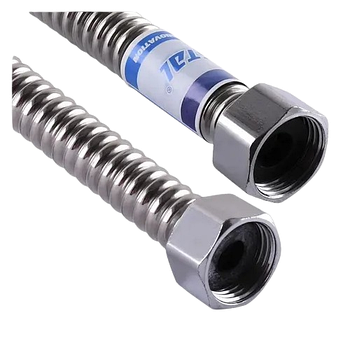 Шланг гофрований 1/2" гайка/гайка 0,8м нержавіюча сталь для підведення газу Waterstal