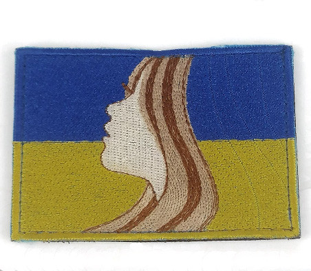 Шеврон Україночка, на велкро, 9*6,5см