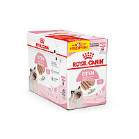 Акція! Royal Canin Kitten Loaf (Роял Канін Кітен) вологий корм для кошенят, у паштеті 85 гр 9+ 3 шт у подарунок