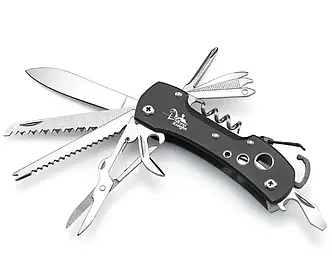 Мультитул Silver Knight 15 в 1 Small Чорний
