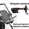 Гравітаційний автомобільний тримач для телефону в машину на панель скло Алюмінієвий Baseus, фото 9