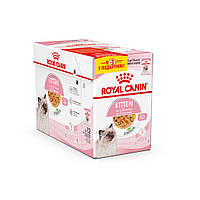 Акція! Royal Canin Kitten (Роял Канін Кітен) вологий корм для кошенят, шматочки в желе 85гр 9+3 шт
