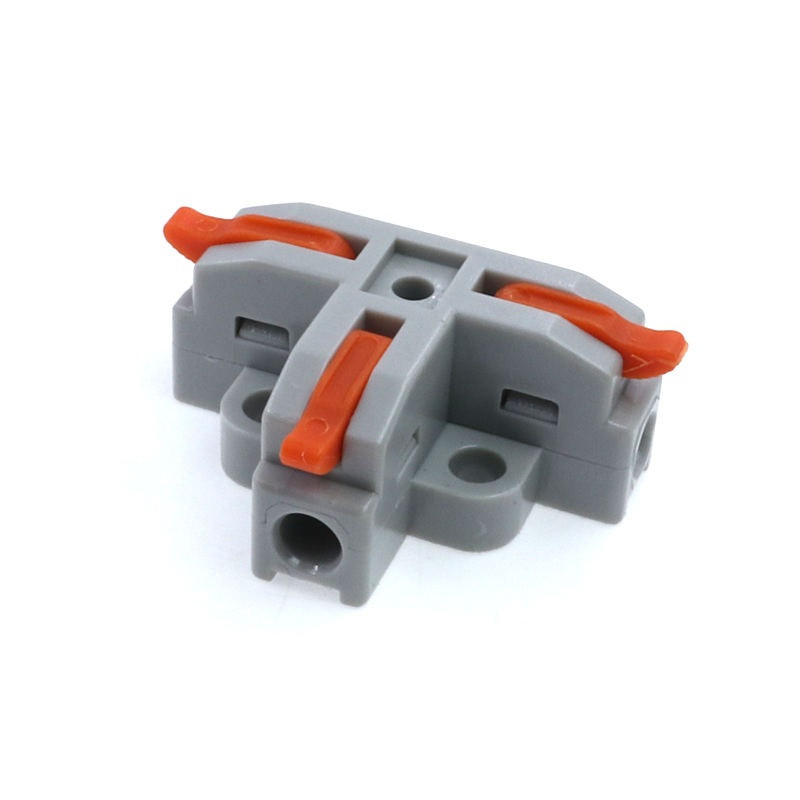 З'єднувач дротів T-Clip на 3 контакти, 32A, затискний, для з'єднання кабелів AWG28-11, фото 1