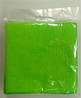 Серветка мікрофібра супер 35*35 5 шт/уп зелена