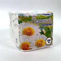 Салфетка 24х24 см Malvar белая 100 шт