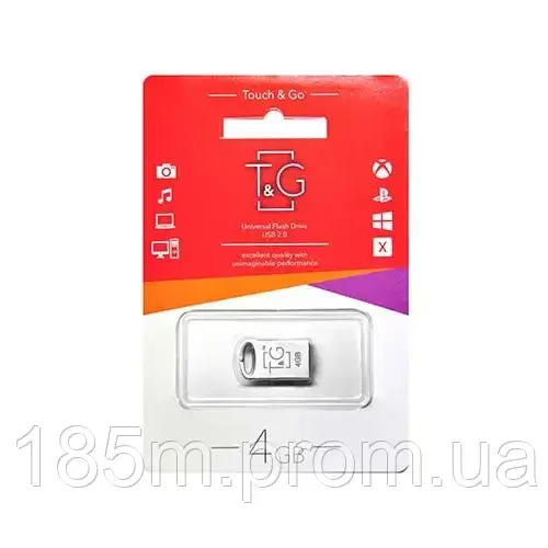 Флешка T&G 105 4GB металева, фото 1