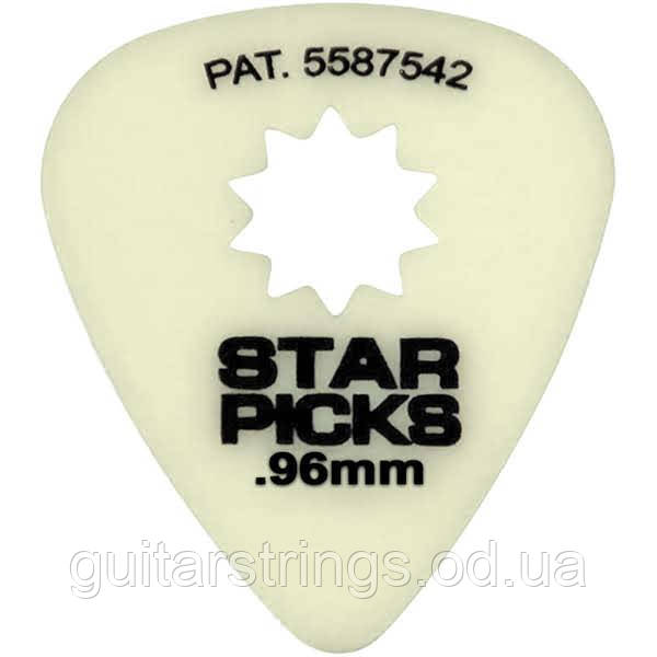 Медіатор Everly 33003 Star Picks Glow In The Dark Heavy 0.96 mm, фото 1