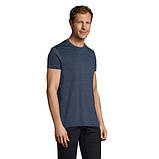Приталені чоловічі футболки з круглим коміром , кольорові, фото 6