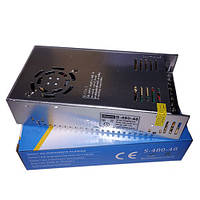 Блок живлення перфорований S-480-48, 48В 10А, 480Вт, для трекових систем, CNC, 3D-принтера