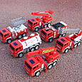 Комплект вантажівок ПОЖЕЖНА СЛУЖБА Іграшка для дітей 6 вантажівок 24631 / 26305, фото 3