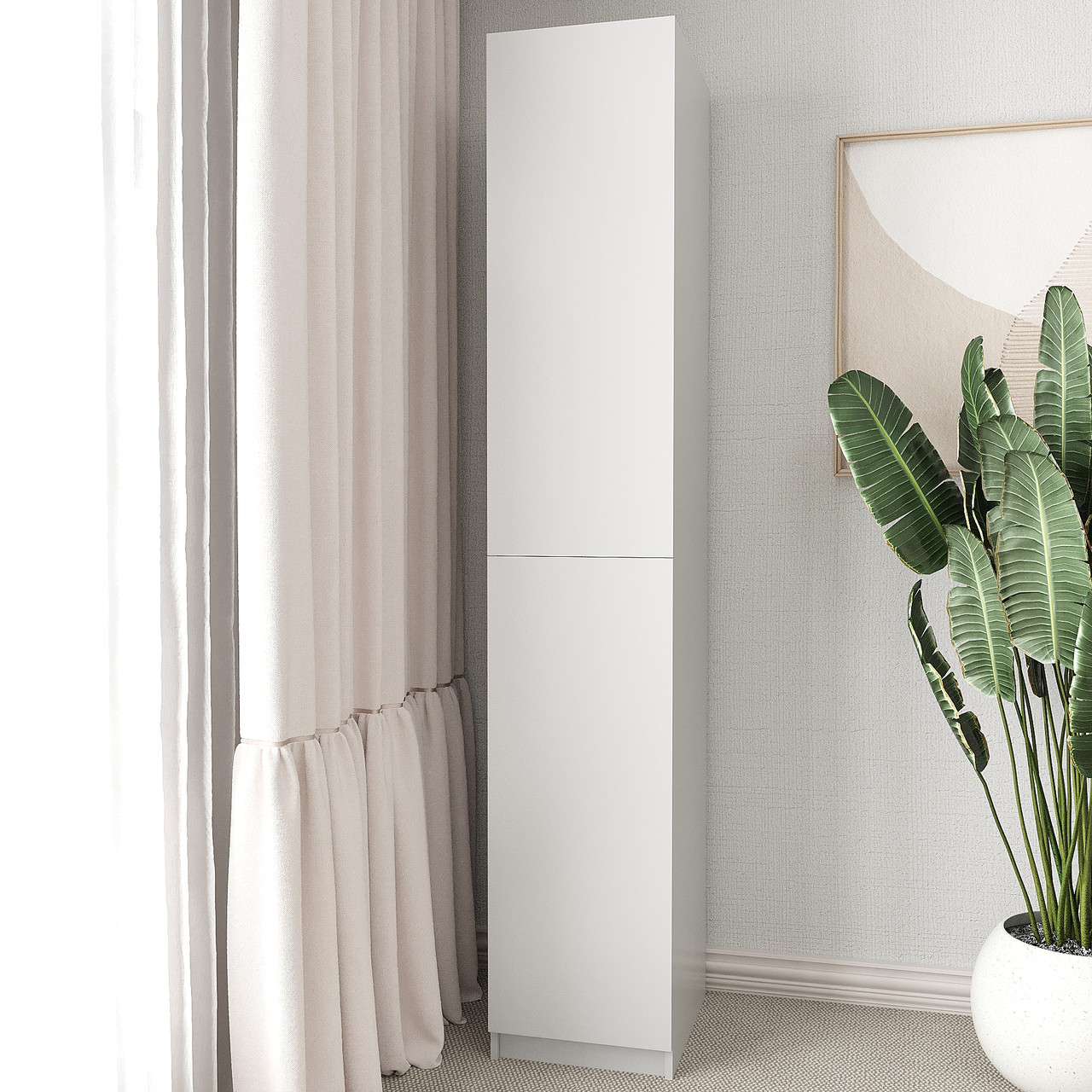 Шафа-пенал Ейр  2200х400х500 мм Cірий, фото 1