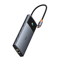USB-хаб Baseus Metal Gleam Series II 10-in-1 USB HUB Cosmic Black, фото 4