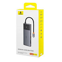 USB-хаб Baseus Metal Gleam Series II 10-in-1 USB HUB Cosmic Black, фото 5