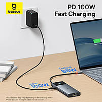 USB-хаб Baseus Metal Gleam Series II 10-in-1 USB HUB Cosmic Black, фото 9