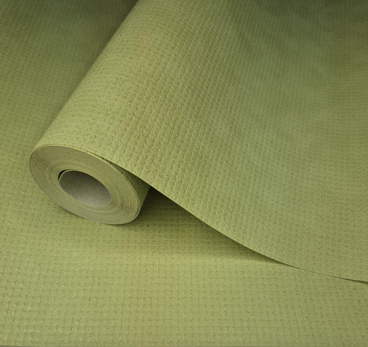 Шпалери вінілові 10 × 0.53 м Marburg 6475-50, салатові з блиском для кухні, вітальні, коридору, спальні, дитячої, фото 1