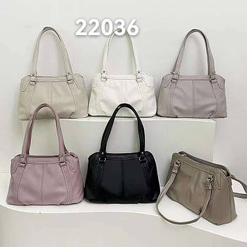 Сумка жіноча містка 24*40 см на блискавці зі штучної шкіри в різних кольорах Fedya