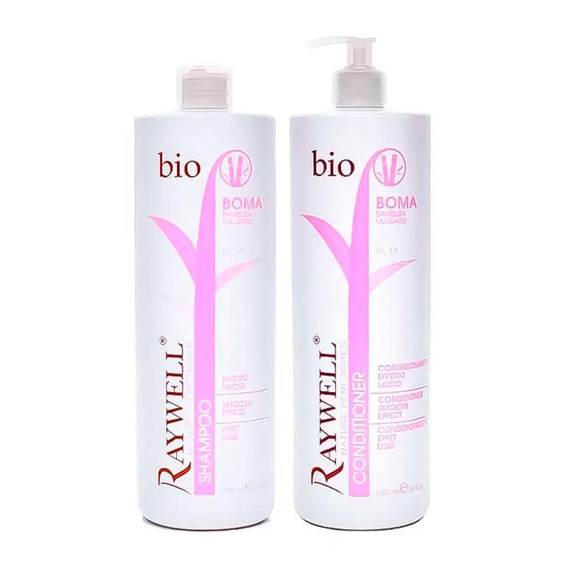 Набір Raywell Bio Boma шампунь та кондиціонер для розгладження волосся, 2х1000 мл (заводські)