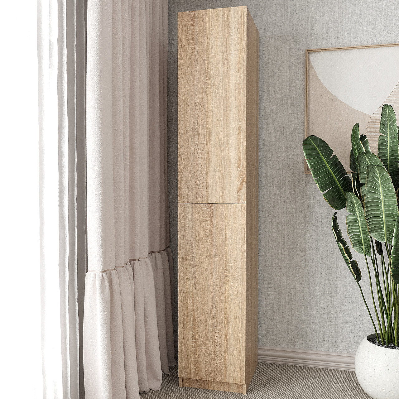 Шафа-пенал Ейр 2200х400х500 мм Дуб Сонома, фото 1