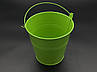 Відро декоративне металеве для квітів, вазонів. Колір салатовий. 15х16х11см, фото 3