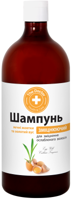 Шампунь Яєчні жовтки та золотий вус 1000 мл Домашній Доктор, фото 1