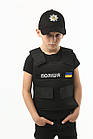 Дитячий ігровий набір "Бронежилет поліцейського" з бейсболкою на 5-7 років / Костюм для фотосесій та дитячих ігор, фото 5
