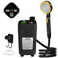 Портативний душ на акумуляторі для кемпінгу 6000 mAh, переносний міні душ