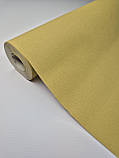 Шпалери вінілові 10 × 0.53 м Marburg 6466-40, жовті однотонні для вітальні, спальні, кухні, передпокою, дитячої, фото 2