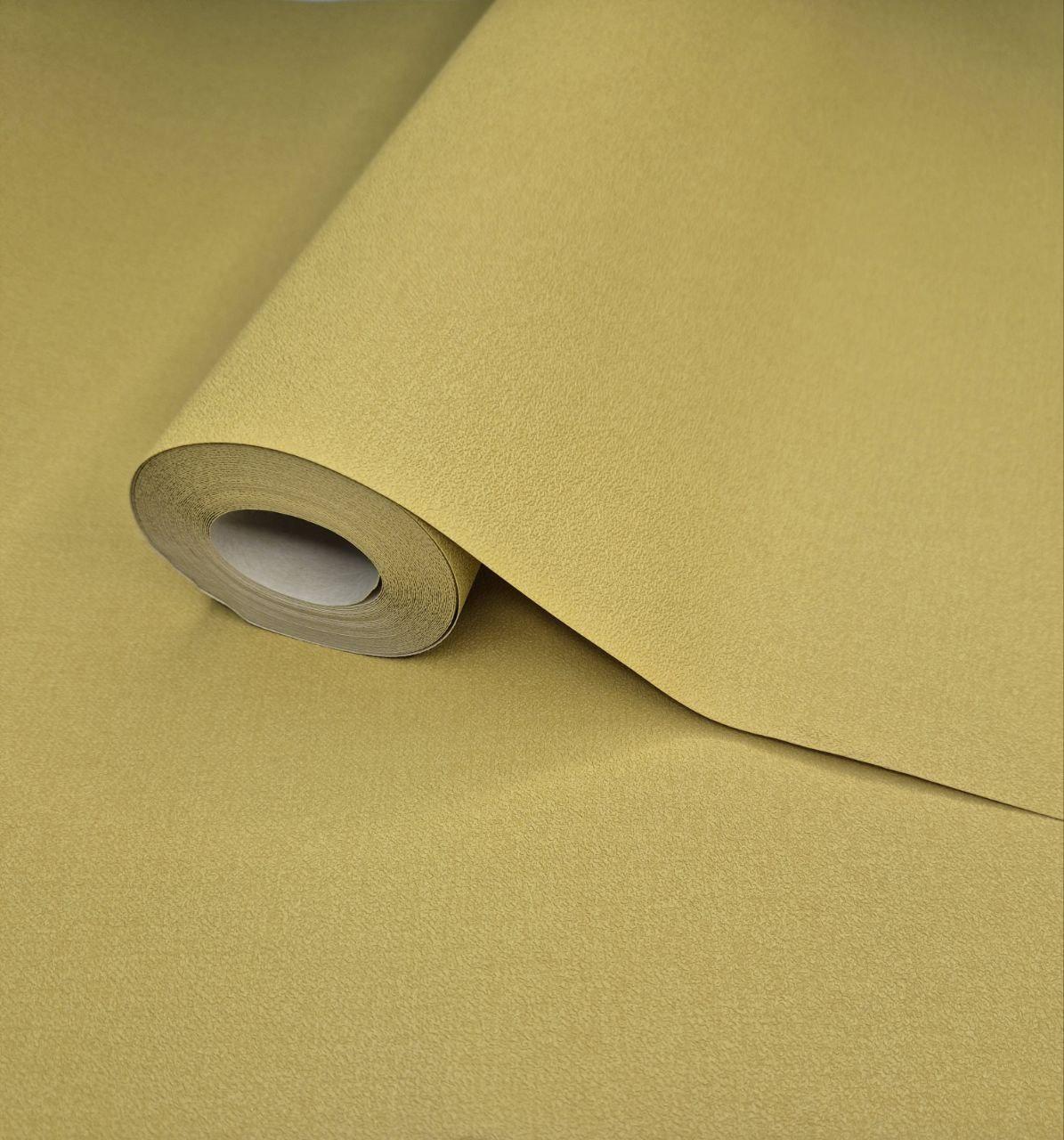 Шпалери вінілові 10 × 0.53 м Marburg 6466-40, жовті однотонні для вітальні, спальні, кухні, передпокою, дитячої, фото 1