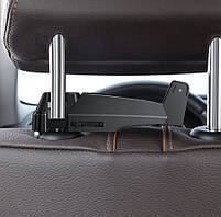 Автотримач для телефона Baseus Backseat Vehicle Phone Holder Hook Black, фото 8