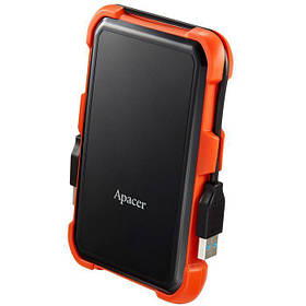 Зовнішній жорсткий диск 2.5" USB 2.0TB Apacer AC630 Black/Orange