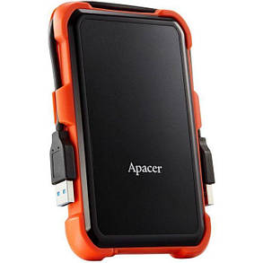 Зовнішній жорсткий диск 2.5" USB 2.0TB Apacer AC630 Black/Orange, фото 4