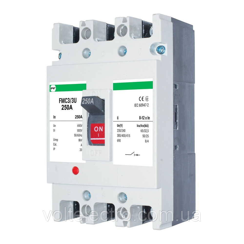 Автоматичний вимикач FMC3/3U 180А 8-12In, фото 1