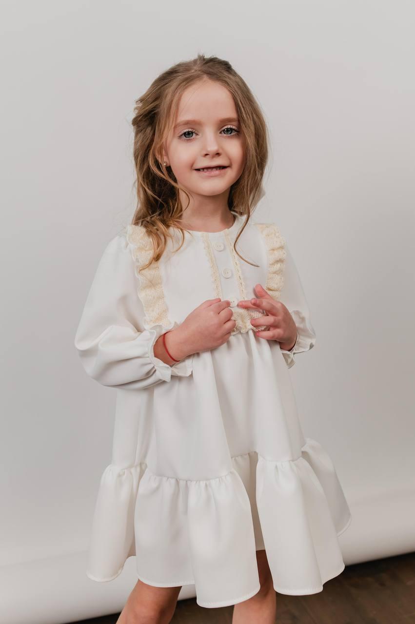 Сукня для дівчинки з рукавом Домініка, розміри 92-116
